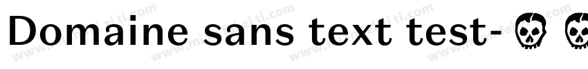 Domaine sans text test字体转换